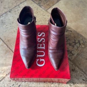 Brown GUESS Hardey Ankle Boots